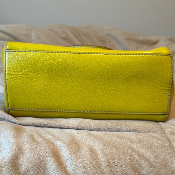 kate spade bright yellow dome satchel with double handles - Picture 7 of 12